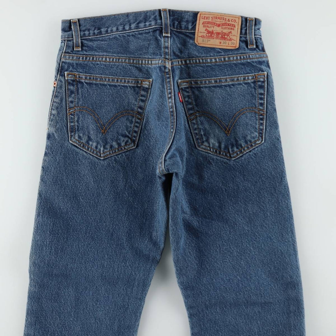 2000'S Levi's 517 Boot Cut Denim Pants, Men's Size W30 cotton blue type Vintage Second Hand