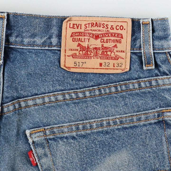 Levi's 517 BOOT CUT Bootcut denim pants for men, equivalent to w30 cotton blue type Vintage Second Hand