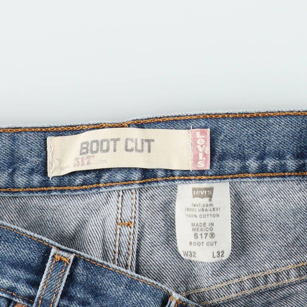 Levi's 517 BOOT CUT Bootcut denim pants for men, equivalent to w30 cotton blue type Vintage Second Hand