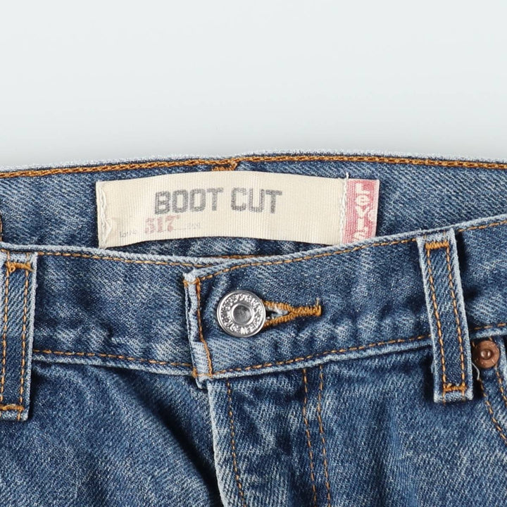 Levi's 517 BOOT CUT Bootcut denim pants for men, equivalent to w30 cotton blue type Vintage Second Hand