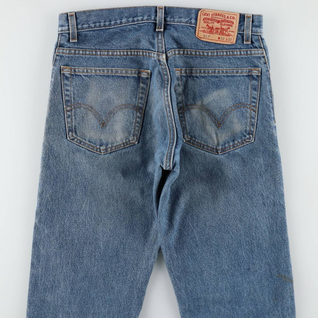 Levi's 517 BOOT CUT Bootcut denim pants for men, equivalent to w30 cotton blue type Vintage Second Hand