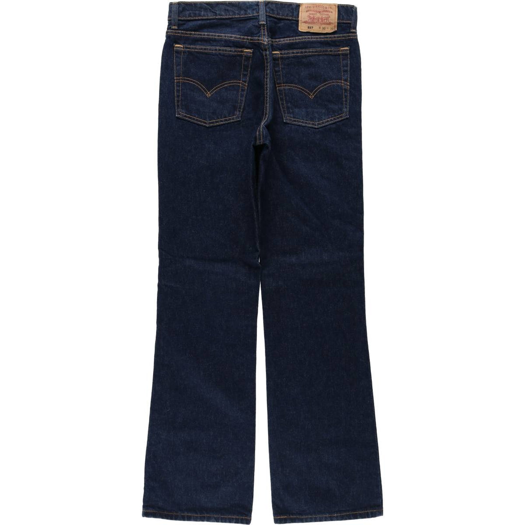 2000'S Levi's 517 Bootcut Denim Pants, Made in Australia, Men's Size W32 (approx.) cotton navy blue type Vintage Second Hand