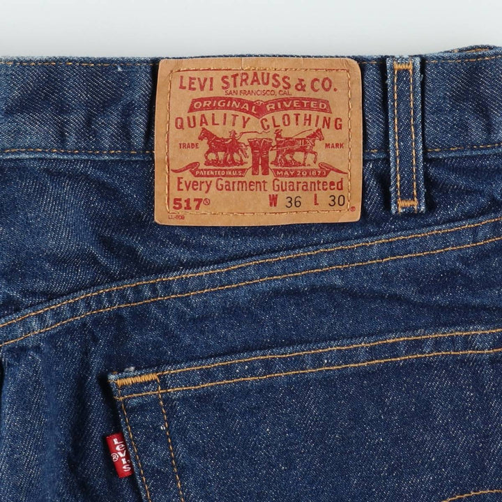 00'S Levi's 517 BOOT CUT Bootcut Denim Pants Men's W36 cotton blue type Vintage Second Hand