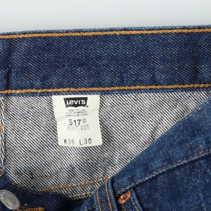 00'S Levi's 517 BOOT CUT Bootcut Denim Pants Men's W36 cotton blue type Vintage Second Hand