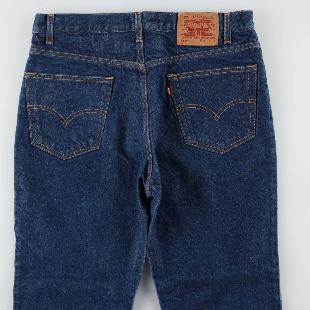 00'S Levi's 517 BOOT CUT Bootcut Denim Pants Men's W36 cotton blue type Vintage Second Hand