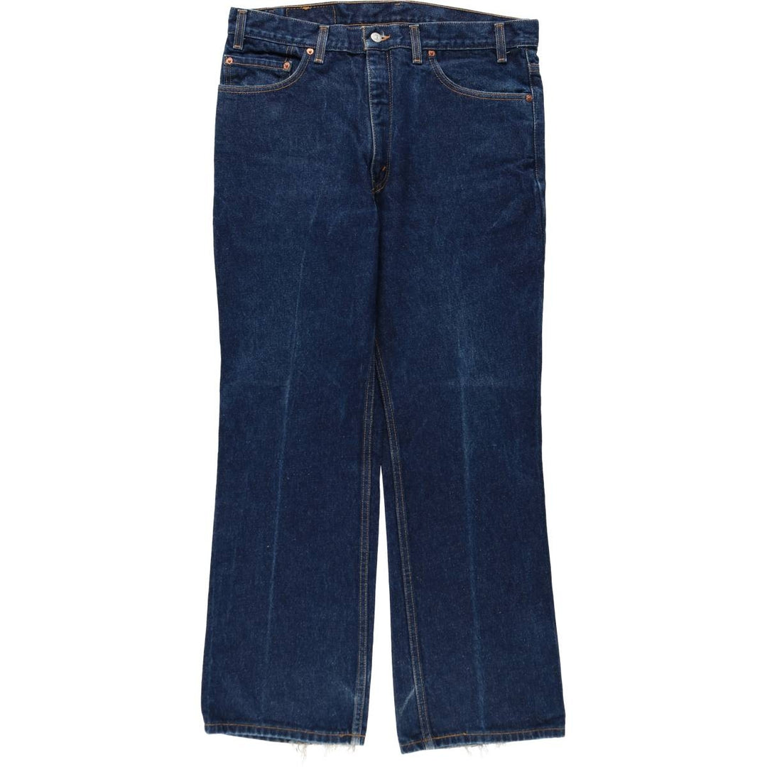 2000'S Levi's 517 Boot Cut Denim Pants, Made in USA, Men's Size 36 cotton blue type Vintage Second Hand
