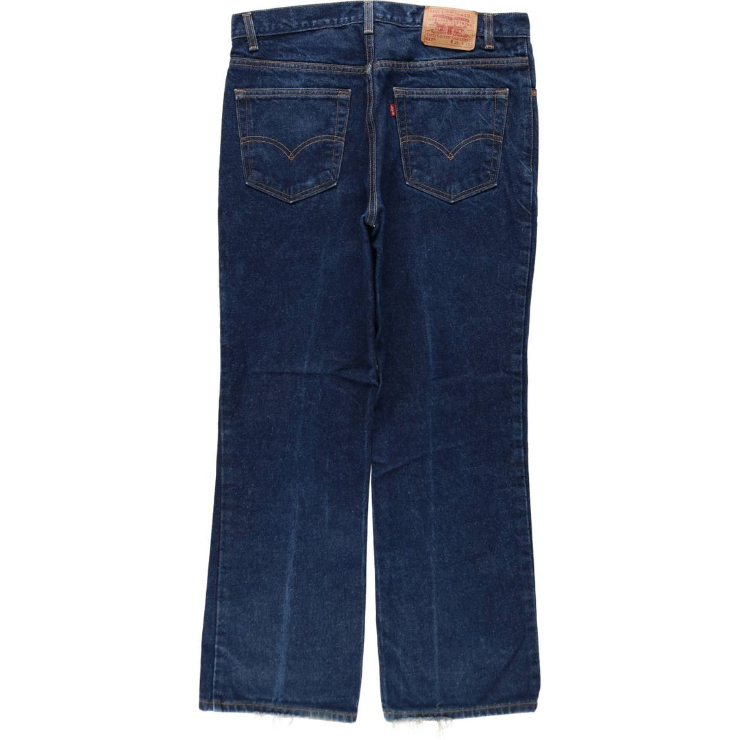 2000'S Levi's 517 Boot Cut Denim Pants, Made in USA, Men's Size 36 cotton blue type Vintage Second Hand