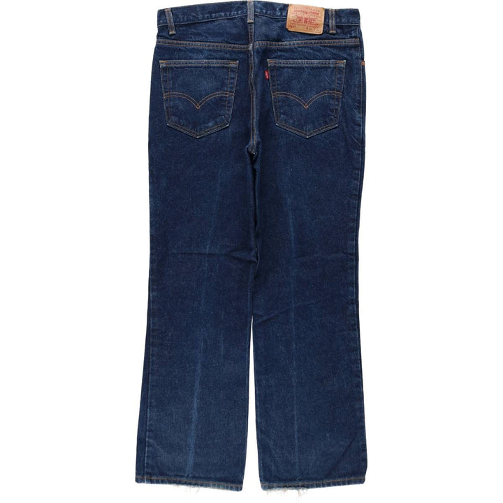 2000'S Levi's 517 Boot Cut Denim Pants, Made in USA, Men's Size 36 cotton blue type Vintage Second Hand