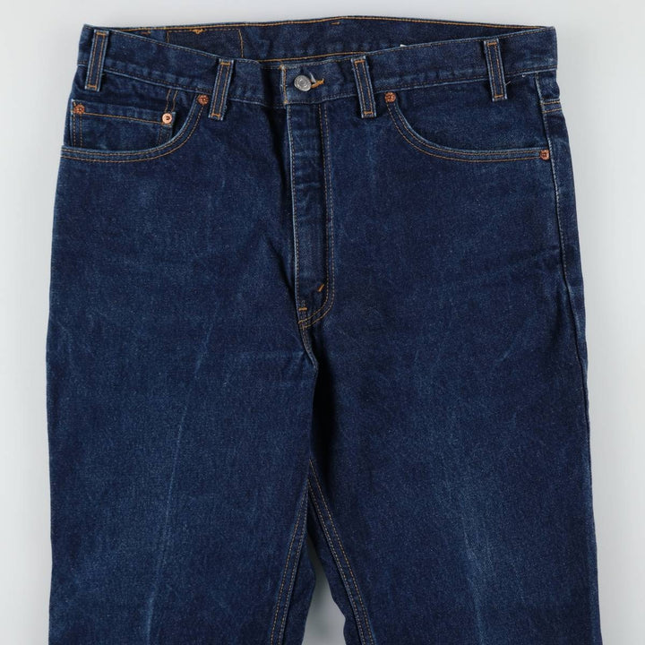 2000'S Levi's 517 Boot Cut Denim Pants, Made in USA, Men's Size 36 cotton blue type Vintage Second Hand