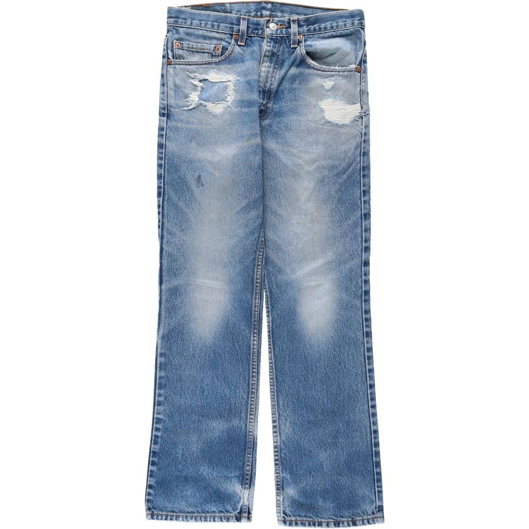 2000'S Levi's 517 Bootcut Denim Pants, Made in USA, Men's Size W30 (approx.) cotton blue type Vintage Second Hand