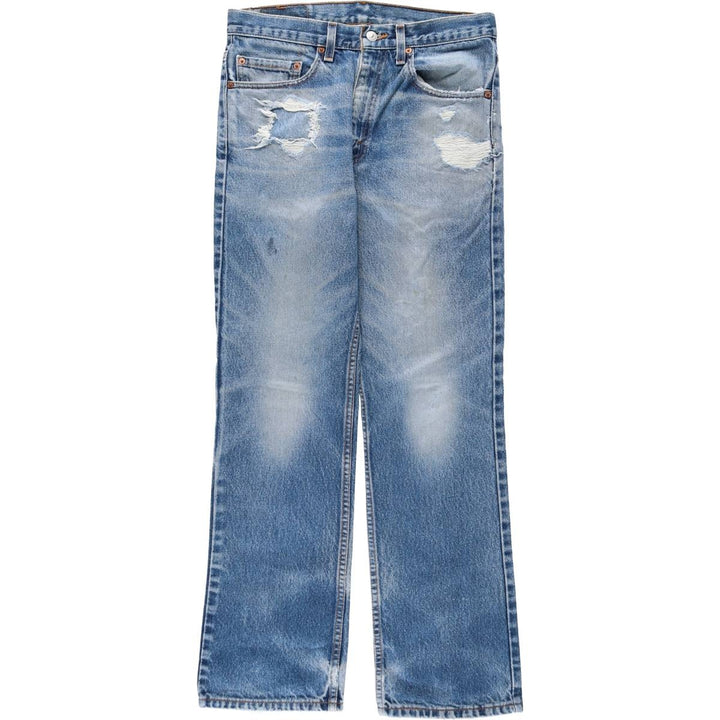 2000'S Levi's 517 Bootcut Denim Pants, Made in USA, Men's Size W30 (approx.) cotton blue type Vintage Second Hand