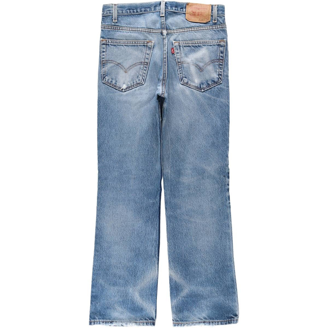 2000'S Levi's 517 Bootcut Denim Pants, Made in USA, Men's Size W30 (approx.) cotton blue type Vintage Second Hand