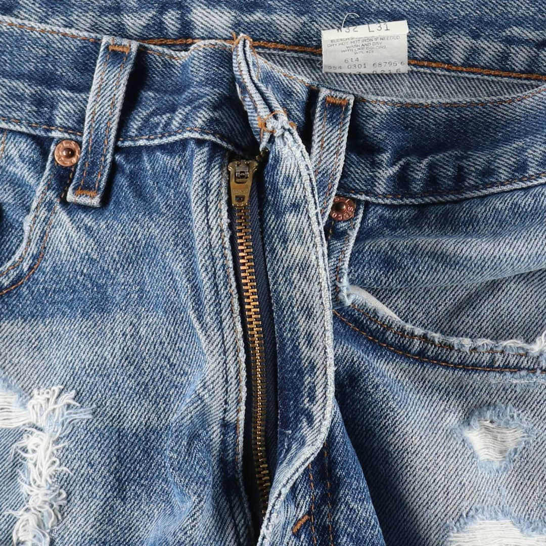 2000'S Levi's 517 Bootcut Denim Pants, Made in USA, Men's Size W30 (approx.) cotton blue type Vintage Second Hand