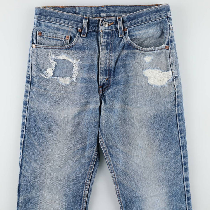 2000'S Levi's 517 Bootcut Denim Pants, Made in USA, Men's Size W30 (approx.) cotton blue type Vintage Second Hand