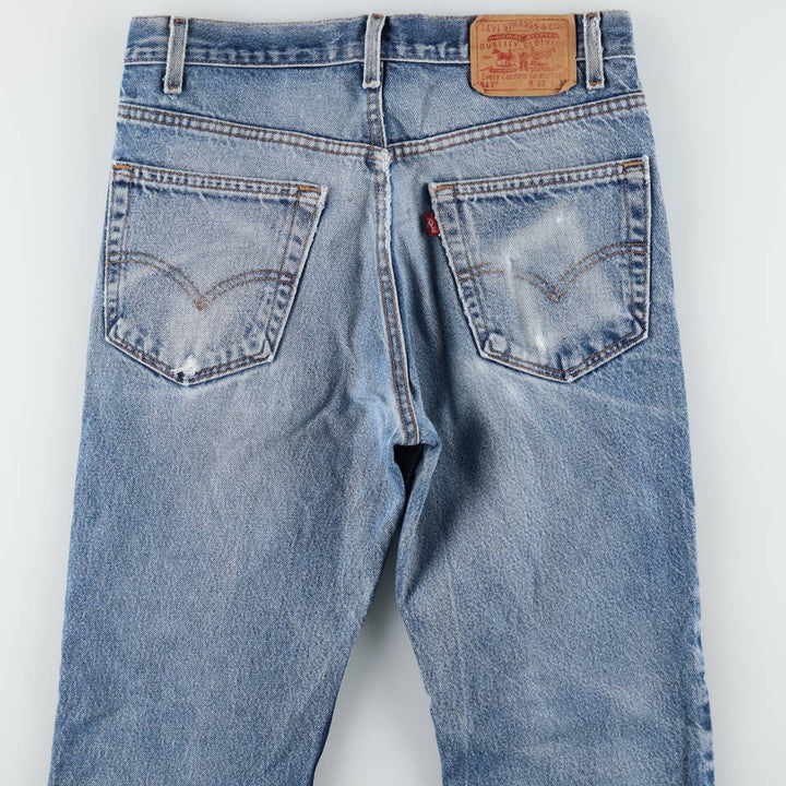 2000'S Levi's 517 Bootcut Denim Pants, Made in USA, Men's Size W30 (approx.) cotton blue type Vintage Second Hand