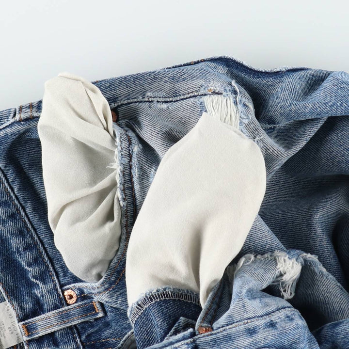 2000'S Levi's 517 Bootcut Denim Pants, Made in USA, Men's Size W30 (approx.) cotton blue type Vintage Second Hand