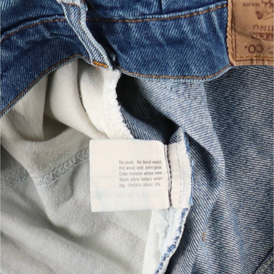 Levi's 20517 0217 Orange Tab Flare Cut Denim Pants, Made in USA, Men's W33 (approx.), Vintage cotton blue type Vintage Second Hand