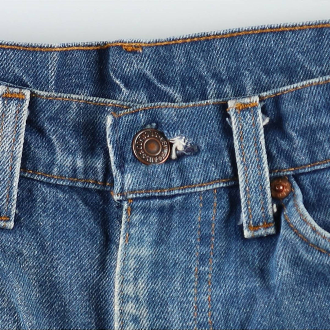 Levi's 20517 0217 Orange Tab Flare Cut Denim Pants, Made in USA, Men's W33 (approx.), Vintage cotton blue type Vintage Second Hand