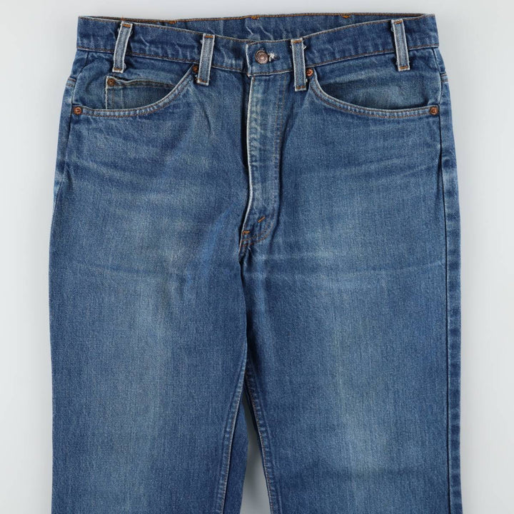 Levi's 20517 0217 Orange Tab Flare Cut Denim Pants, Made in USA, Men's W33 (approx.), Vintage cotton blue type Vintage Second Hand