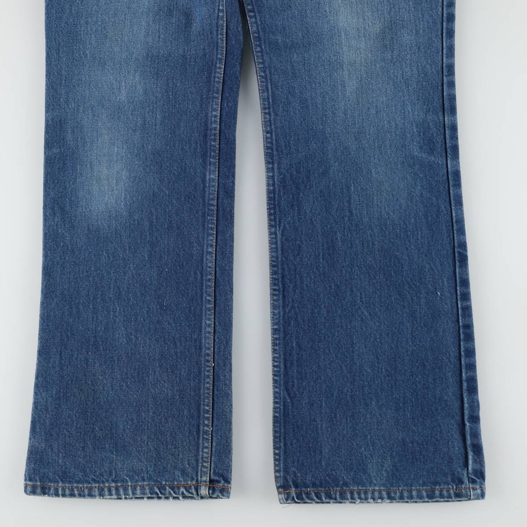Levi's 20517 0217 Orange Tab Flare Cut Denim Pants, Made in USA, Men's W33 (approx.), Vintage cotton blue type Vintage Second Hand