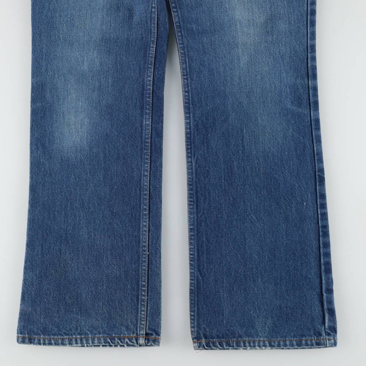 Levi's 20517 0217 Orange Tab Flare Cut Denim Pants, Made in USA, Men's W33 (approx.), Vintage cotton blue type Vintage Second Hand