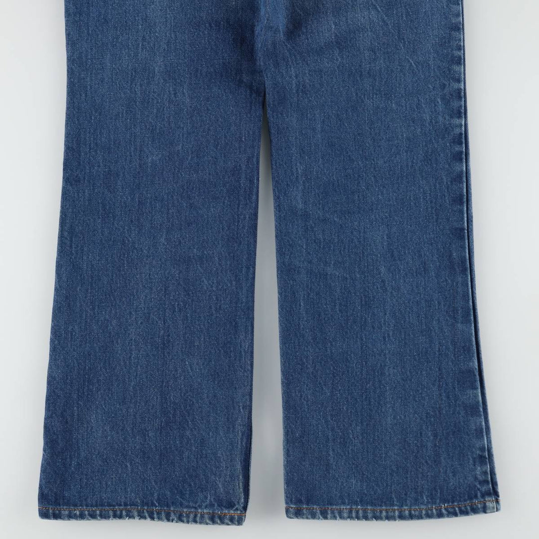 Levi's 20517 0217 Orange Tab Flare Cut Denim Pants, Made in USA, Men's W33 (approx.), Vintage cotton blue type Vintage Second Hand