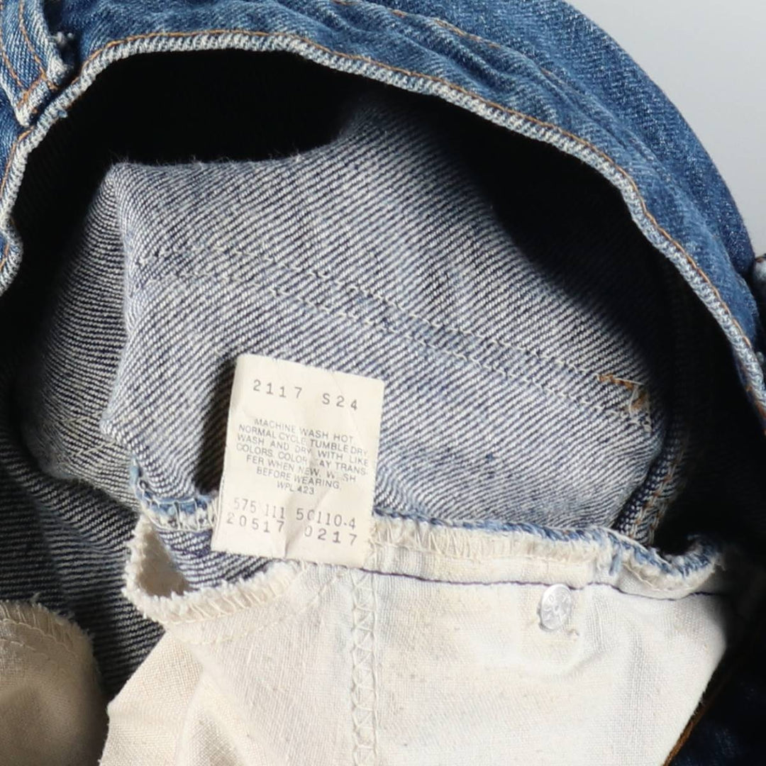 Levi's 517 Orange Tab Bootcut Denim Pants, Made in USA, Men's Size W35 (approx.) cotton blue type Vintage Second Hand