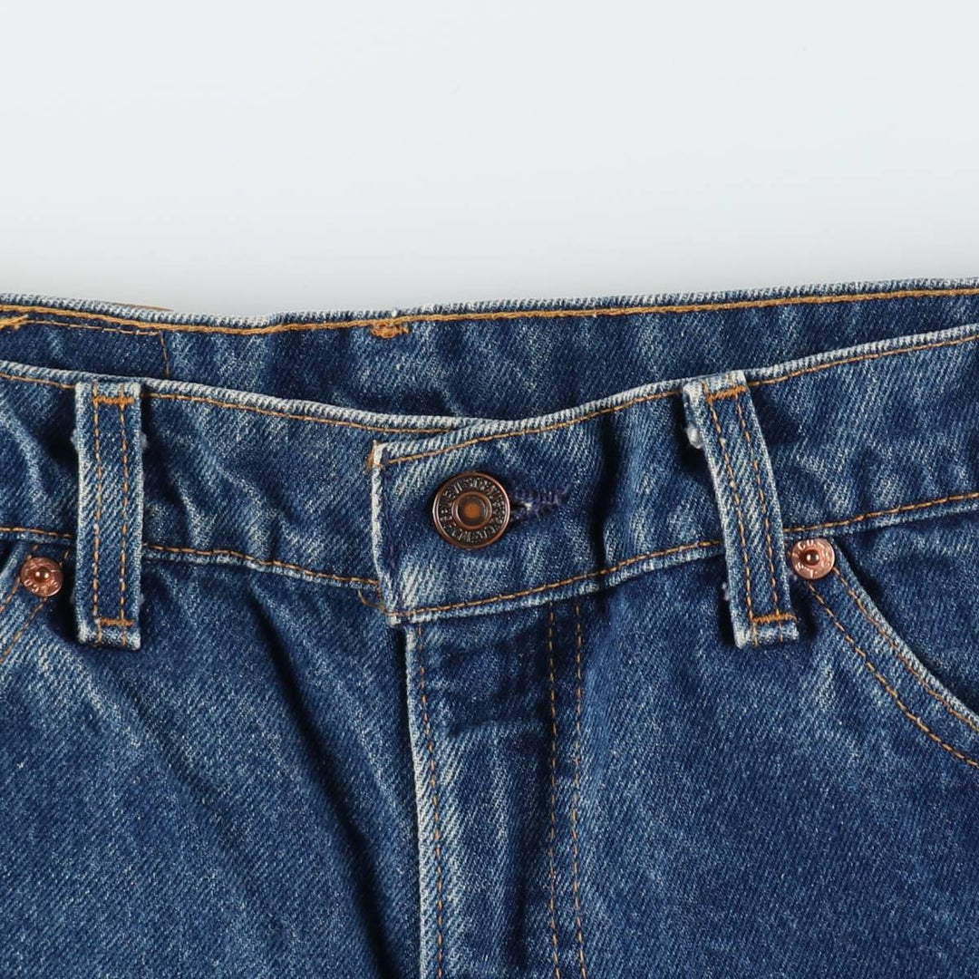 Levi's 517 Orange Tab Bootcut Denim Pants, Made in USA, Men's Size W35 (approx.) cotton blue type Vintage Second Hand