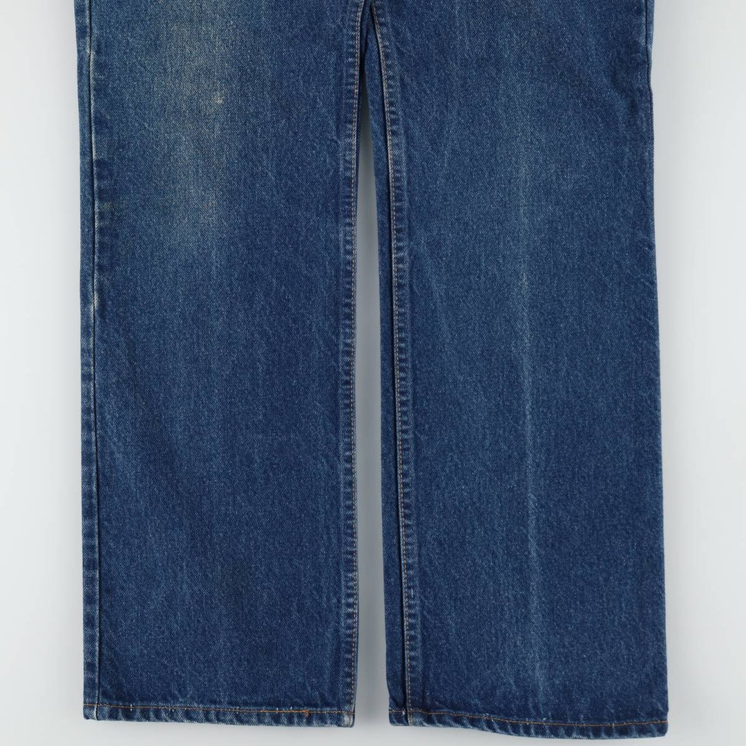 Levi's 517 Orange Tab Bootcut Denim Pants, Made in USA, Men's Size W35 (approx.) cotton blue type Vintage Second Hand