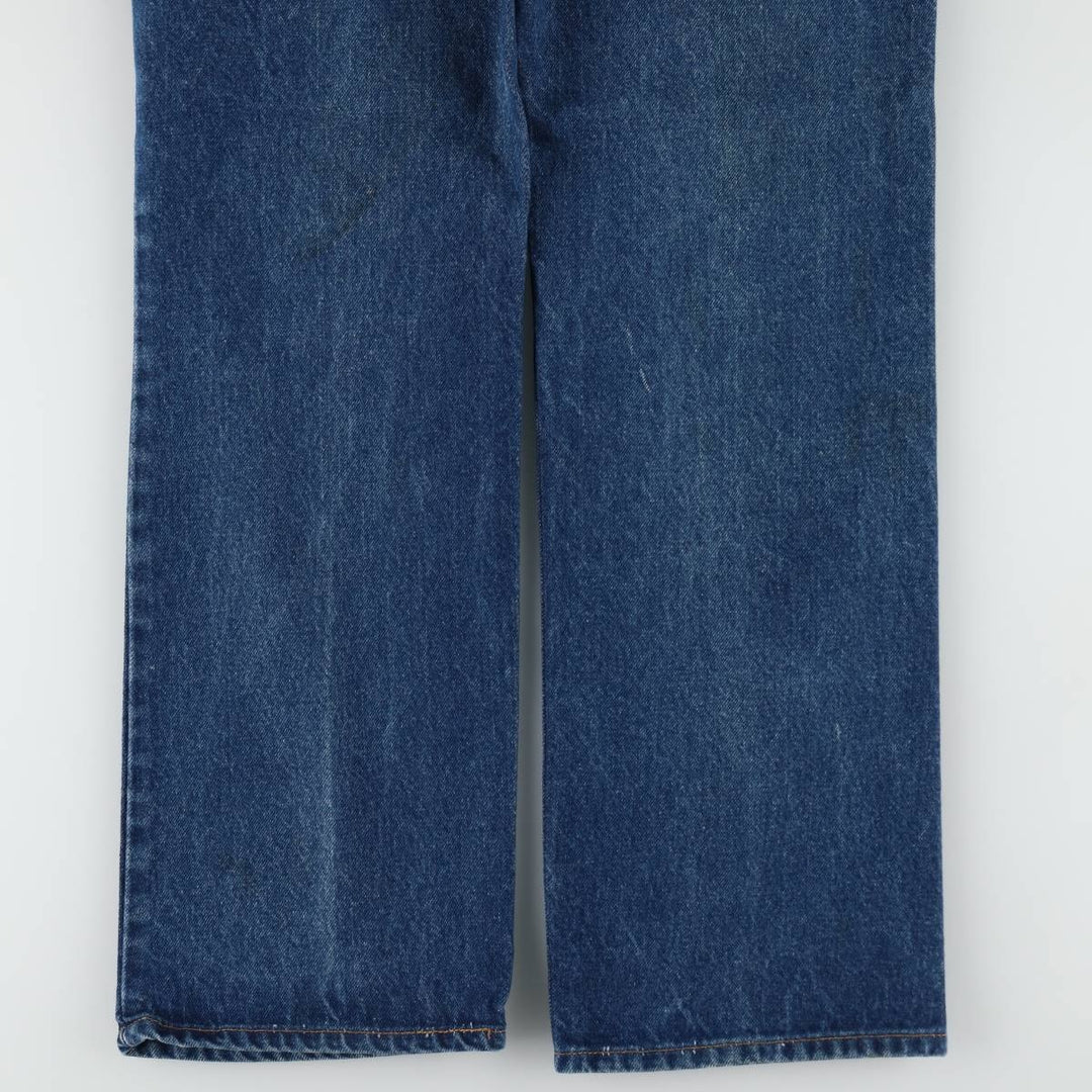 Levi's 517 Orange Tab Bootcut Denim Pants, Made in USA, Men's Size W35 (approx.) cotton blue type Vintage Second Hand