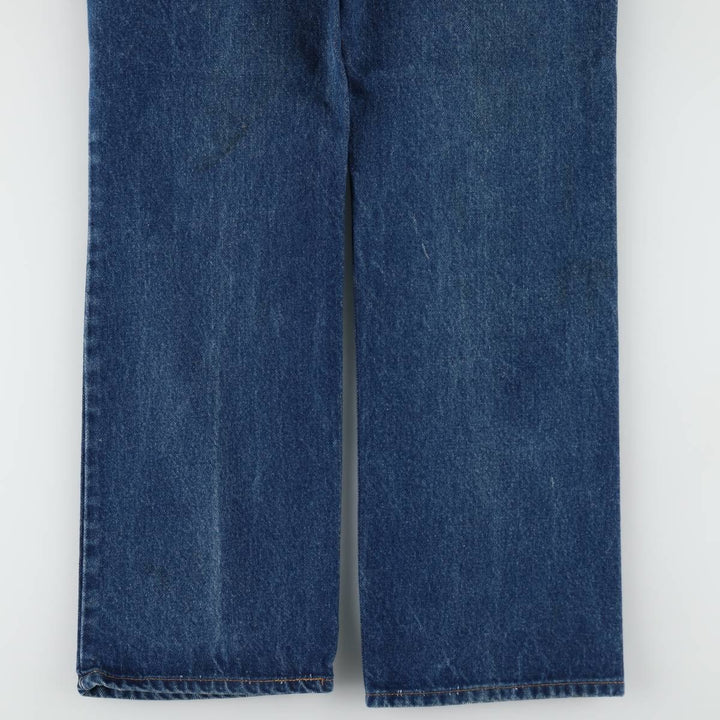 Levi's 517 Orange Tab Bootcut Denim Pants, Made in USA, Men's Size W35 (approx.) cotton blue type Vintage Second Hand