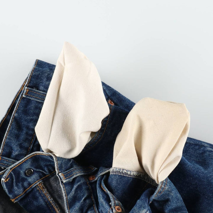 Levi's 517 Orange Tab Bootcut Denim Pants, Made in USA, Men's Size W35 (approx.) cotton blue type Vintage Second Hand