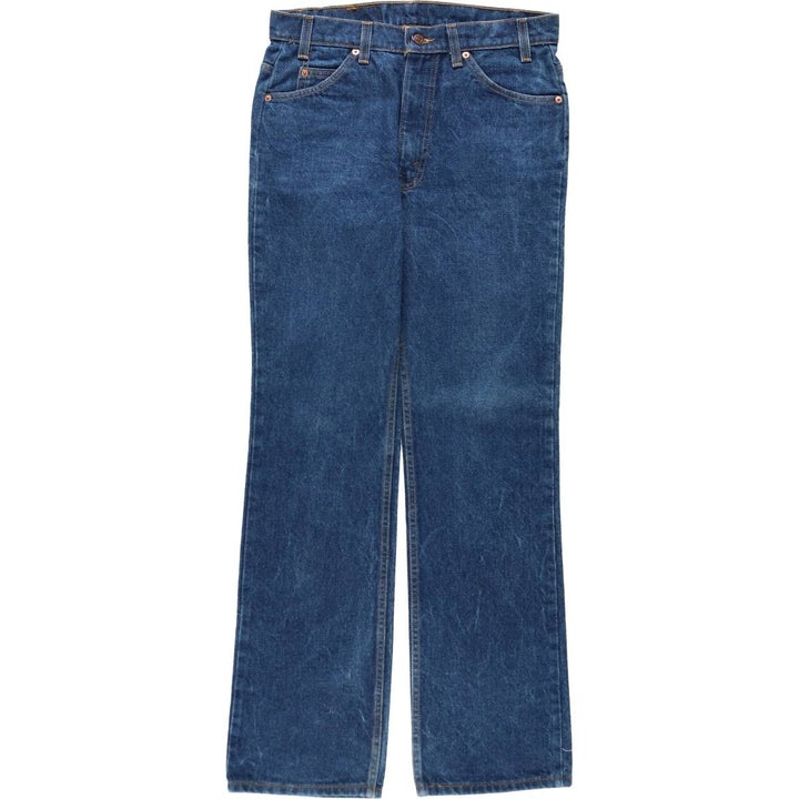 1990'S Levi's 517 Orange Tab Bootcut Denim Pants, Made in USA, Men's Size W32 (approx.), Vintage cotton blue type Vintage Second Hand