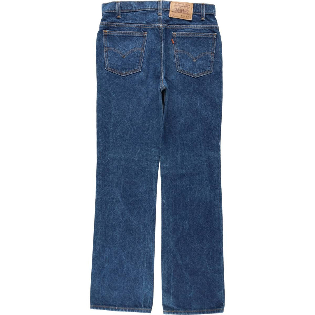 1990'S Levi's 517 Orange Tab Bootcut Denim Pants, Made in USA, Men's Size W32 (approx.), Vintage cotton blue type Vintage Second Hand