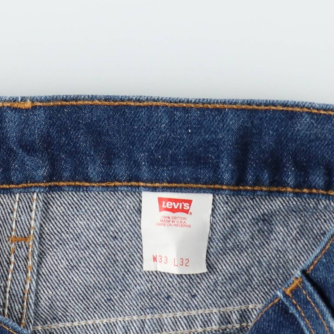 1990'S Levi's 517 Orange Tab Bootcut Denim Pants, Made in USA, Men's Size W32 (approx.), Vintage cotton blue type Vintage Second Hand