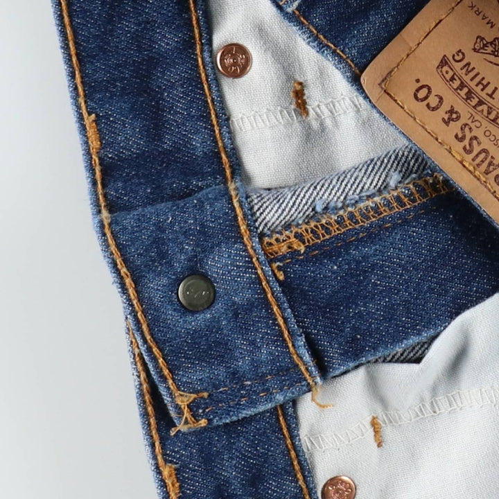 1990'S Levi's 517 Orange Tab Bootcut Denim Pants, Made in USA, Men's Size W32 (approx.), Vintage cotton blue type Vintage Second Hand