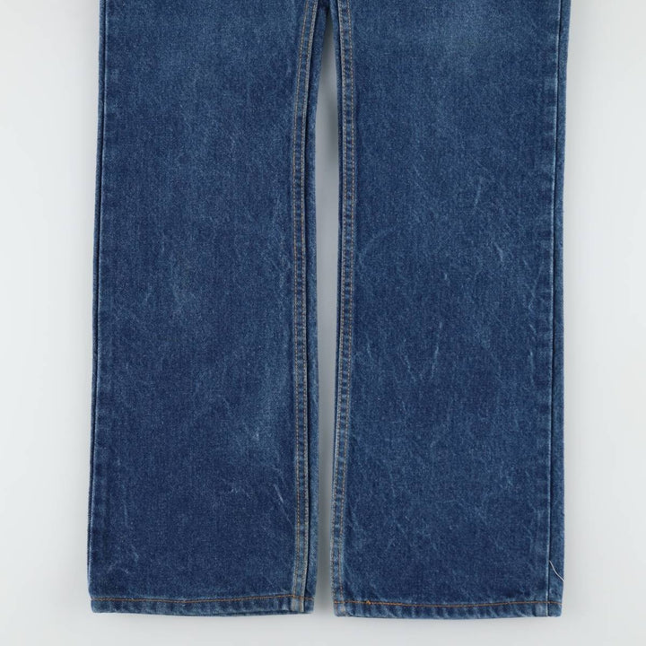 1990'S Levi's 517 Orange Tab Bootcut Denim Pants, Made in USA, Men's Size W32 (approx.), Vintage cotton blue type Vintage Second Hand
