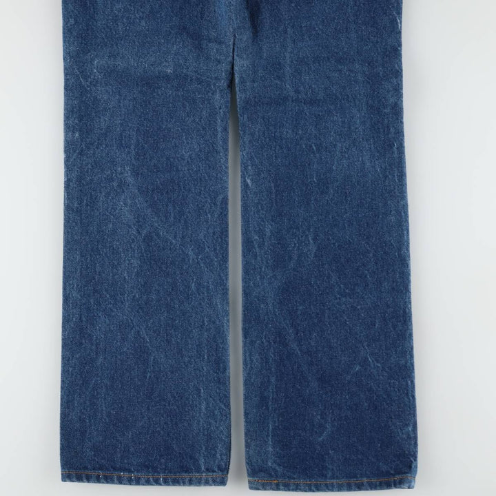 1990'S Levi's 517 Orange Tab Bootcut Denim Pants, Made in USA, Men's Size W32 (approx.), Vintage cotton blue type Vintage Second Hand