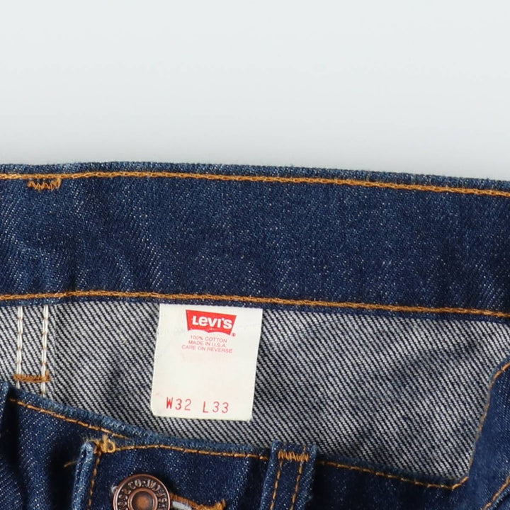 1990'S Levi's 517 Orange Tab Bootcut Denim Pants, Made in USA, Men's Size W32 (approx.), Vintage cotton blue type Vintage Second Hand