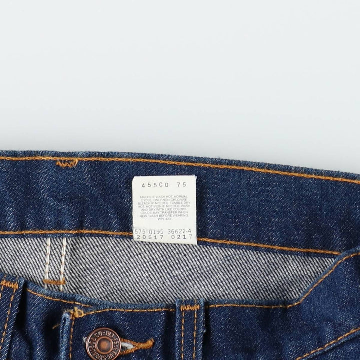 1990'S Levi's 517 Orange Tab Bootcut Denim Pants, Made in USA, Men's Size W32 (approx.), Vintage cotton blue type Vintage Second Hand