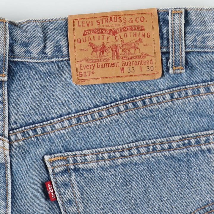 00'S Levi's 517 BOOT CUT Bootcut Denim Pants Made in USA Men's W32 equivalent cotton blue type Vintage Second Hand