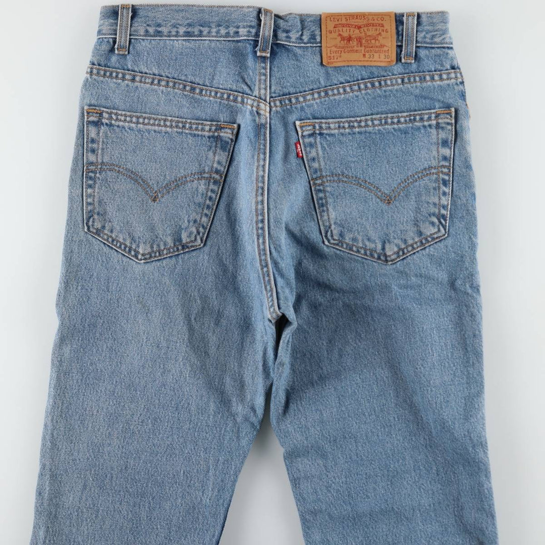 00'S Levi's 517 BOOT CUT Bootcut Denim Pants Made in USA Men's W32 equivalent cotton blue type Vintage Second Hand