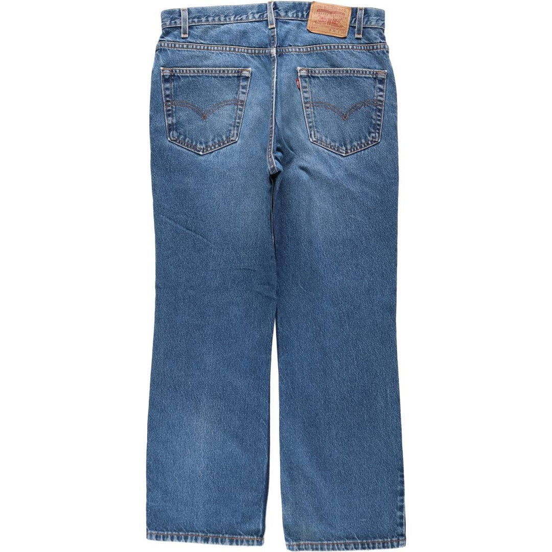2000'S Levi's 517 Boot Cut Denim Pants, Made in USA, Men's Size 36 cotton blue type Vintage Second Hand