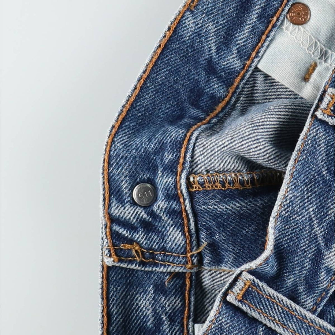 2000'S Levi's 517 Boot Cut Denim Pants, Made in USA, Men's Size 36 cotton blue type Vintage Second Hand