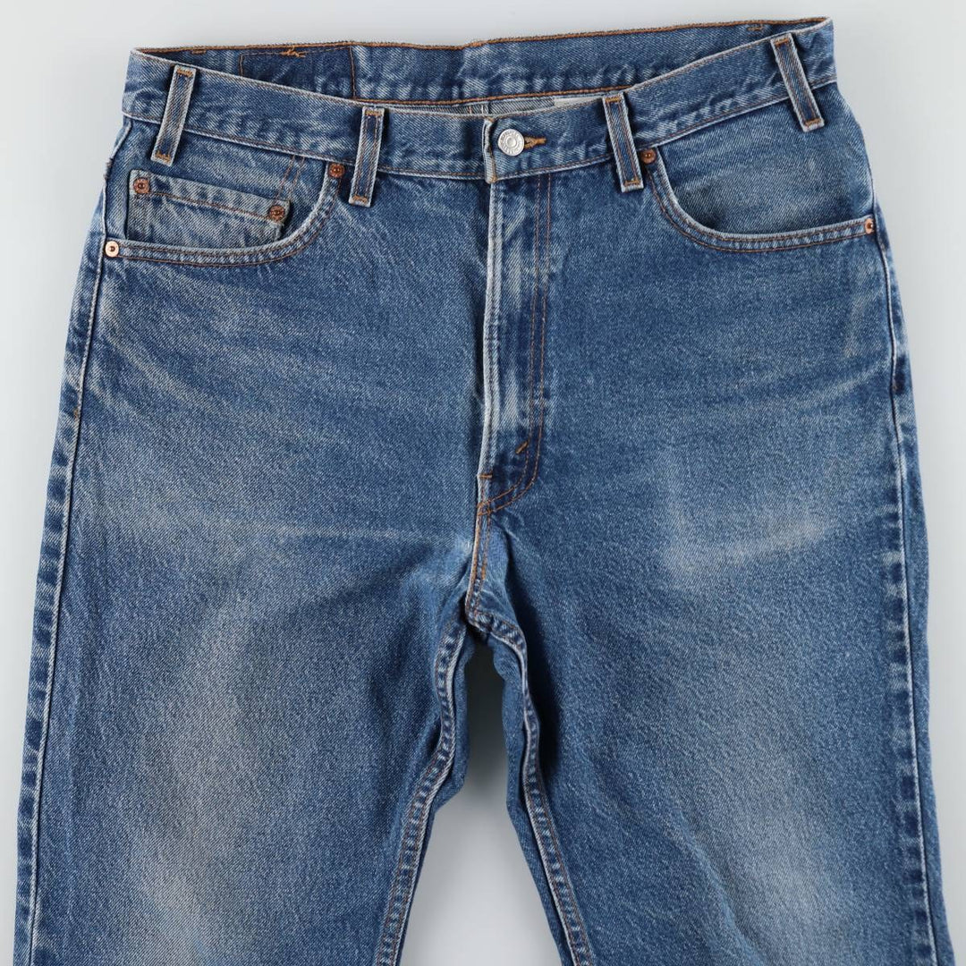 2000'S Levi's 517 Boot Cut Denim Pants, Made in USA, Men's Size 36 cotton blue type Vintage Second Hand