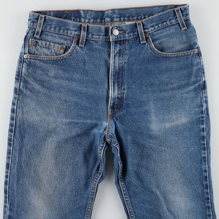 2000'S Levi's 517 Boot Cut Denim Pants, Made in USA, Men's Size 36 cotton blue type Vintage Second Hand