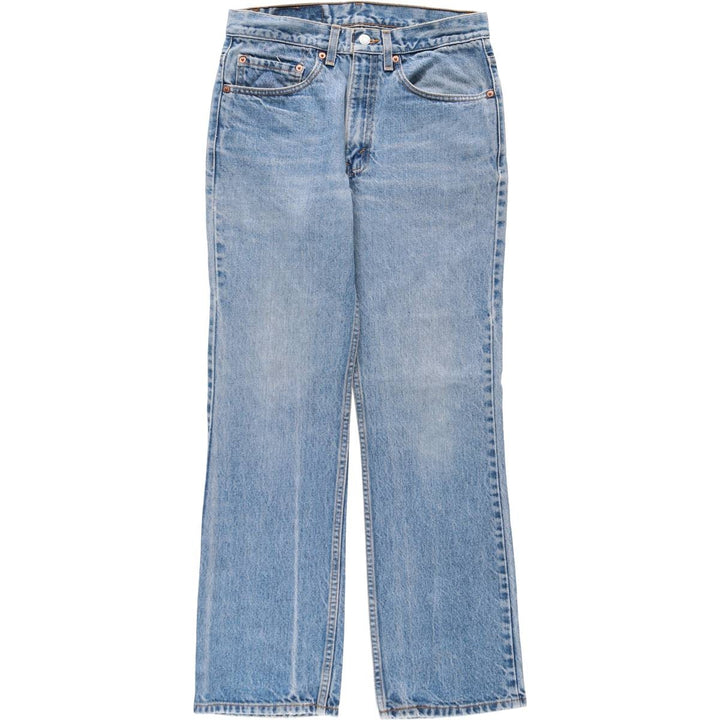 1990'S Levi's 00517-0217 Bootcut Denim Pants, Made in USA, Men's Size W30 (approx.), Vintage cotton blue type Vintage Second Hand