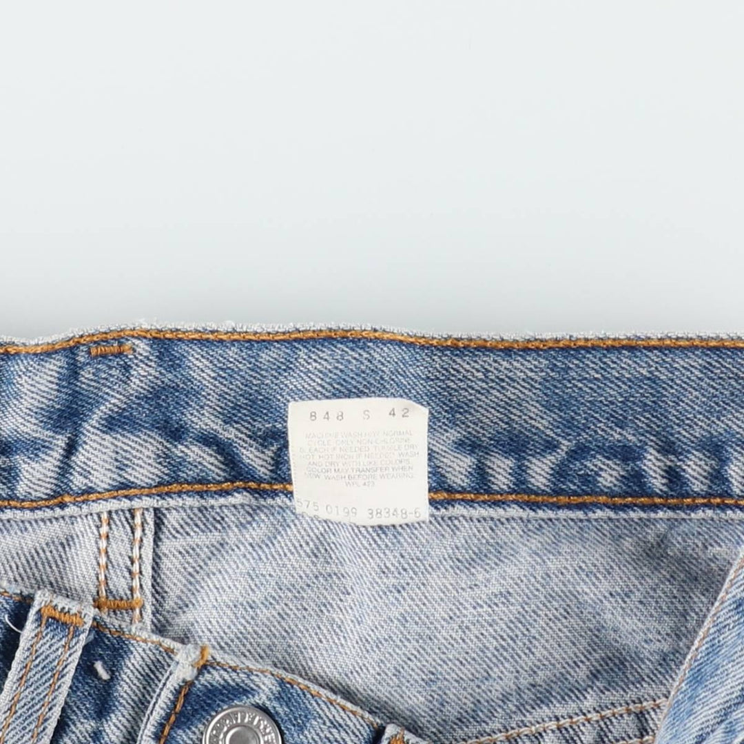 1990'S Levi's 00517-0217 Bootcut Denim Pants, Made in USA, Men's Size W30 (approx.), Vintage cotton blue type Vintage Second Hand