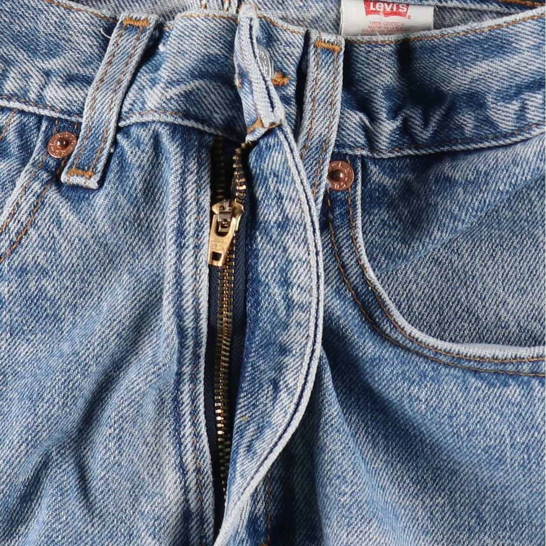1990'S Levi's 00517-0217 Bootcut Denim Pants, Made in USA, Men's Size W30 (approx.), Vintage cotton blue type Vintage Second Hand