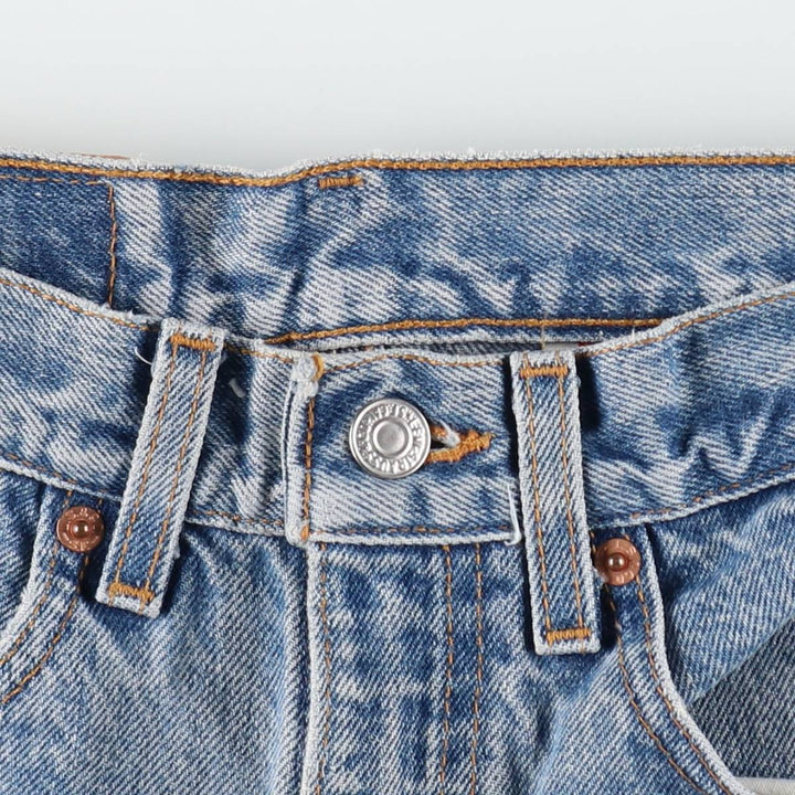 1990'S Levi's 00517-0217 Bootcut Denim Pants, Made in USA, Men's Size W30 (approx.), Vintage cotton blue type Vintage Second Hand